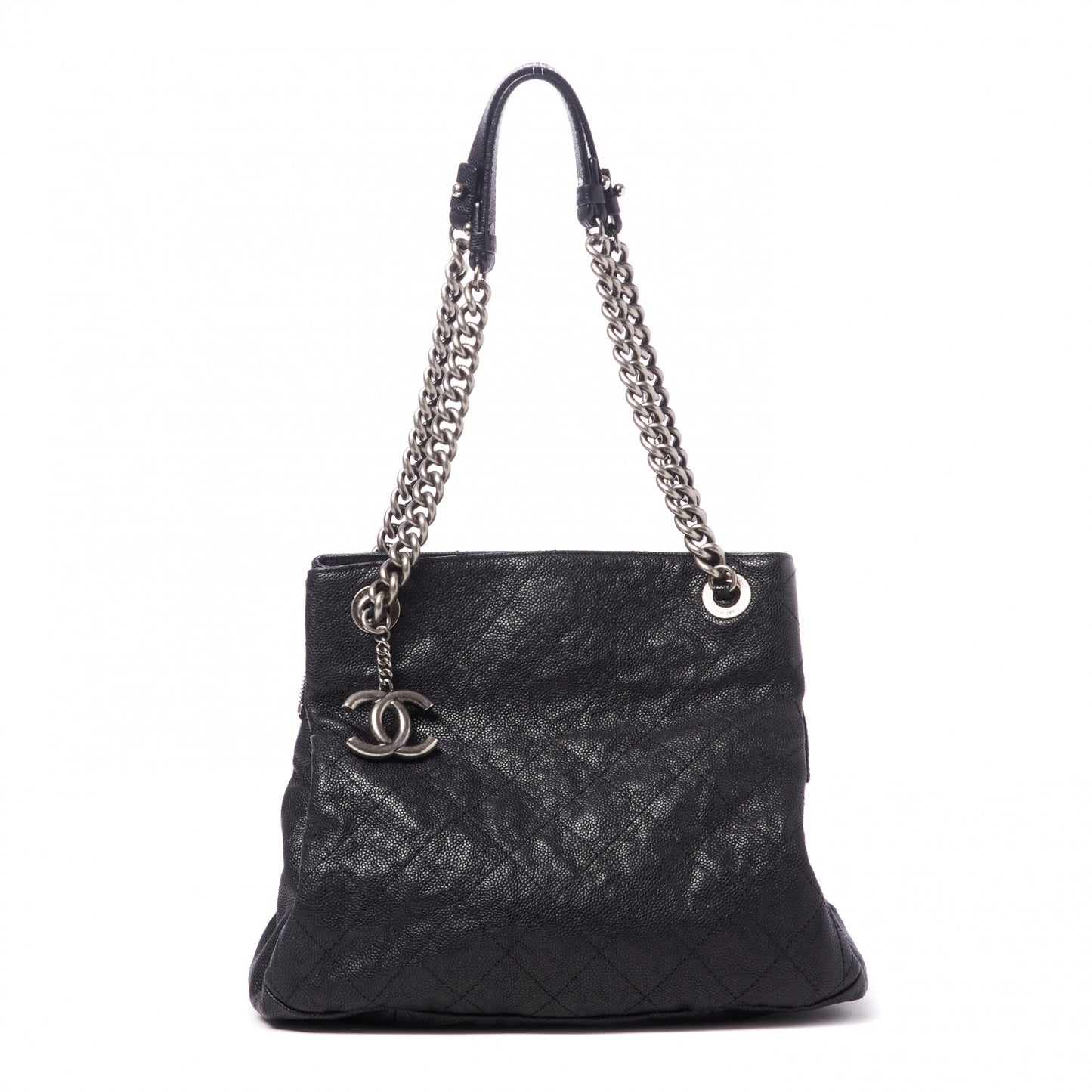 Caviar Quilted Simply CC Tote Black