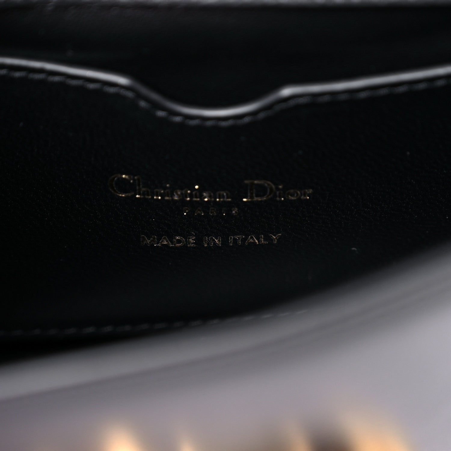 Christian Dior Smooth Calfskin Micro 30 Montaigne Flap Bag Black 6 of 12