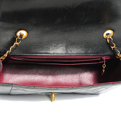Chanel Lambskin Quilted Medium Single Flap Black 7 of 7