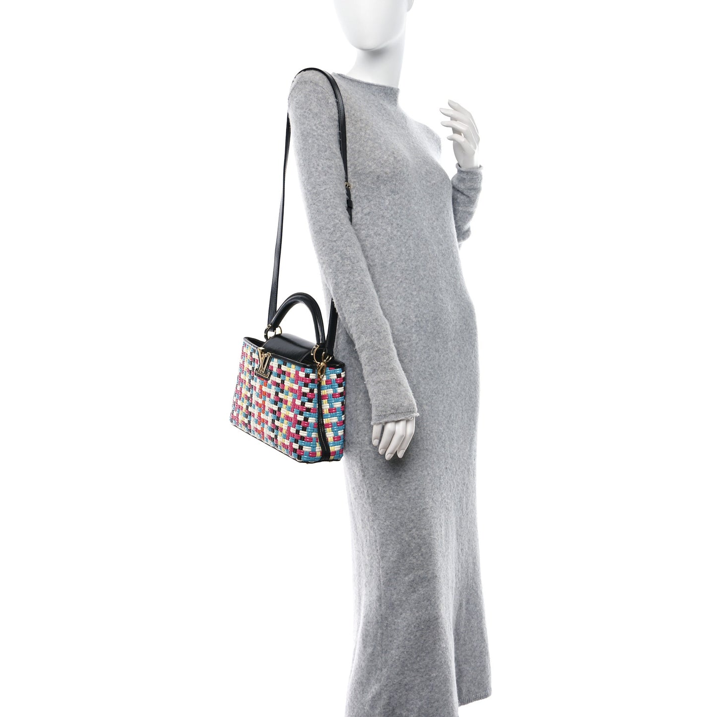 Taurillon Calfskin Guinguette Capucines BB Multicolor