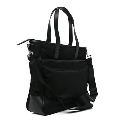 Prada Tessuto Nylon Saffiano Tote Black 3 of 9