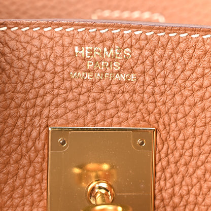 Hermes Togo BIRKIN 30 Gold 10 of 19