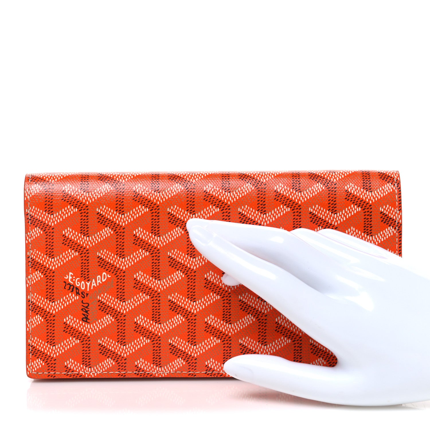 Goyard Goyardine Richelieu Wallet Orange 2 of 7