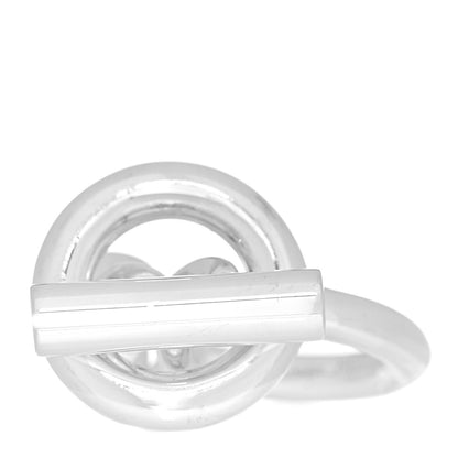 Hermes Sterling Silver GM Croisette Ring 50 5.5 1 of 6