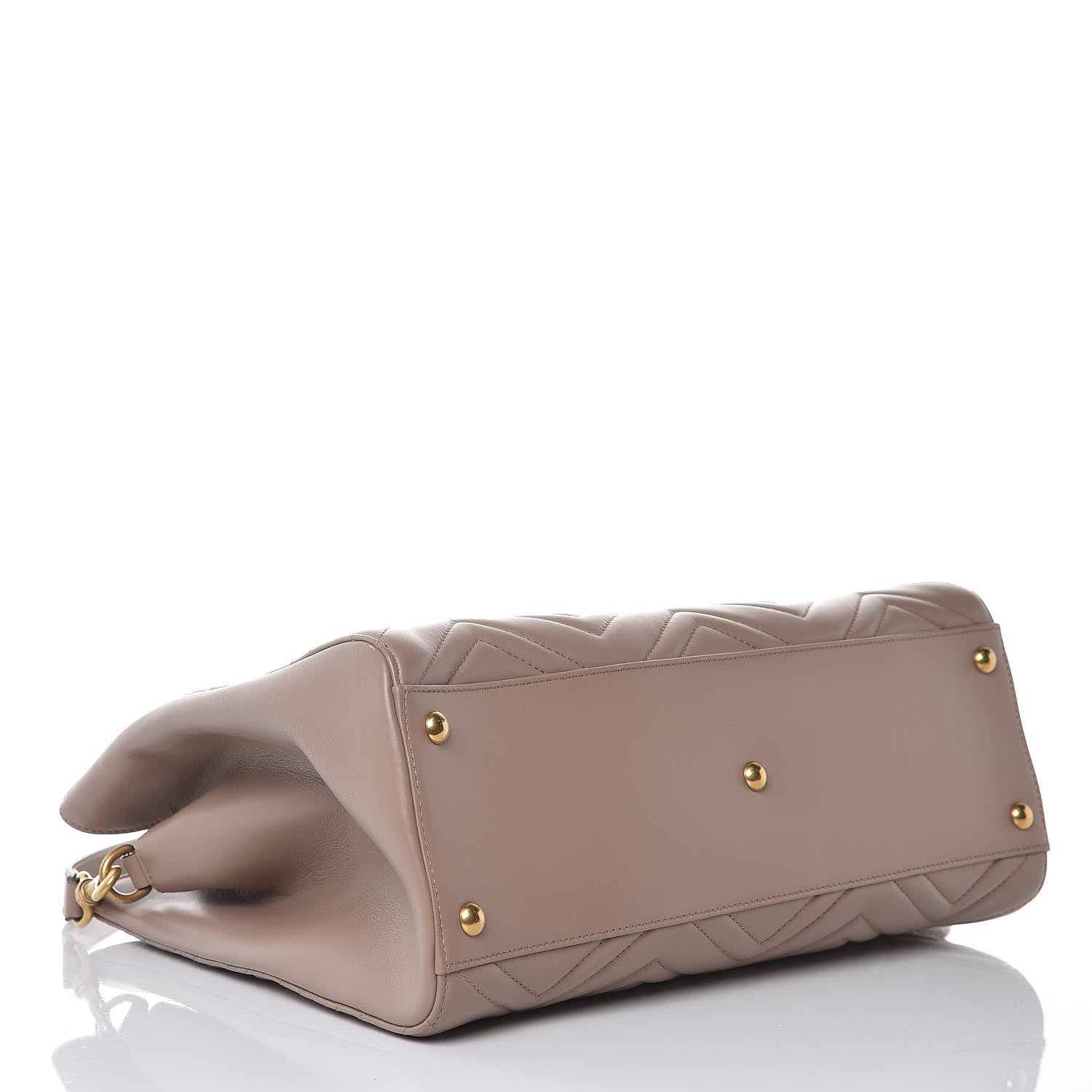 Gucci Calfskin Matelasse Medium GG Marmont Tote Porcelain Rose 4 of 10