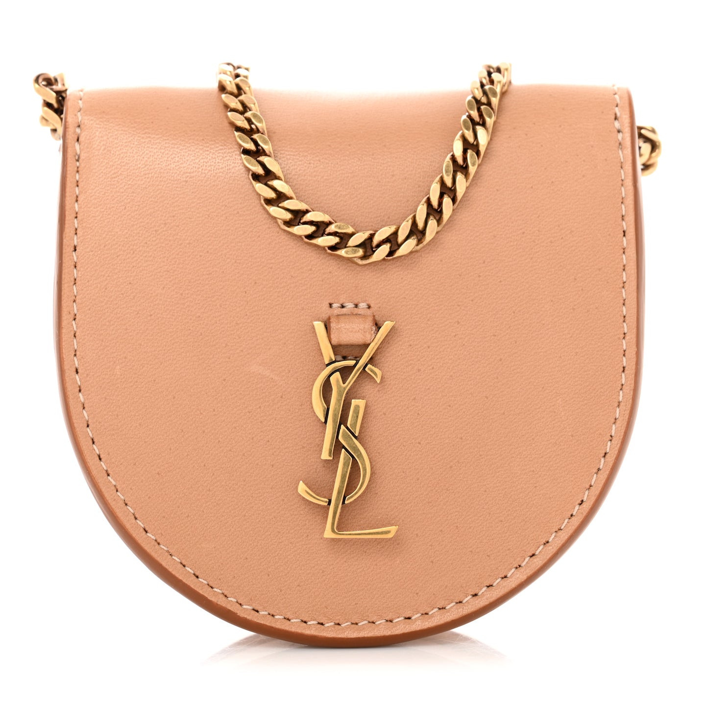 Calfskin Monogram Baby Kaia Crossbody Bag Vintage Brown