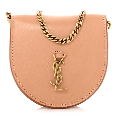 Saint Laurent Calfskin Monogram Baby Kaia Crossbody Bag Vintage Brown 1 of 8