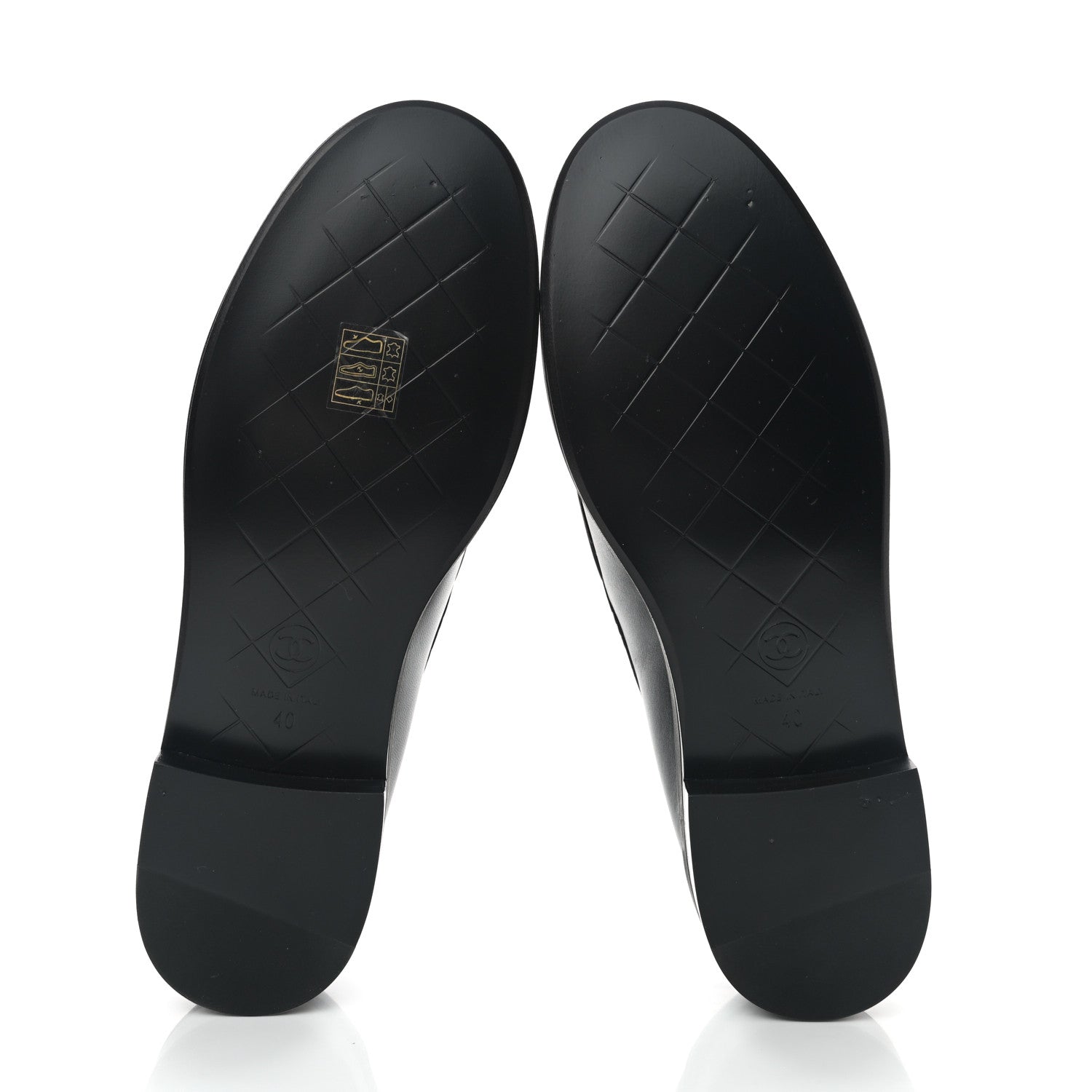 Chanel Lambskin Quilted CC Turnlock Loafers 40 Black 5 of 8