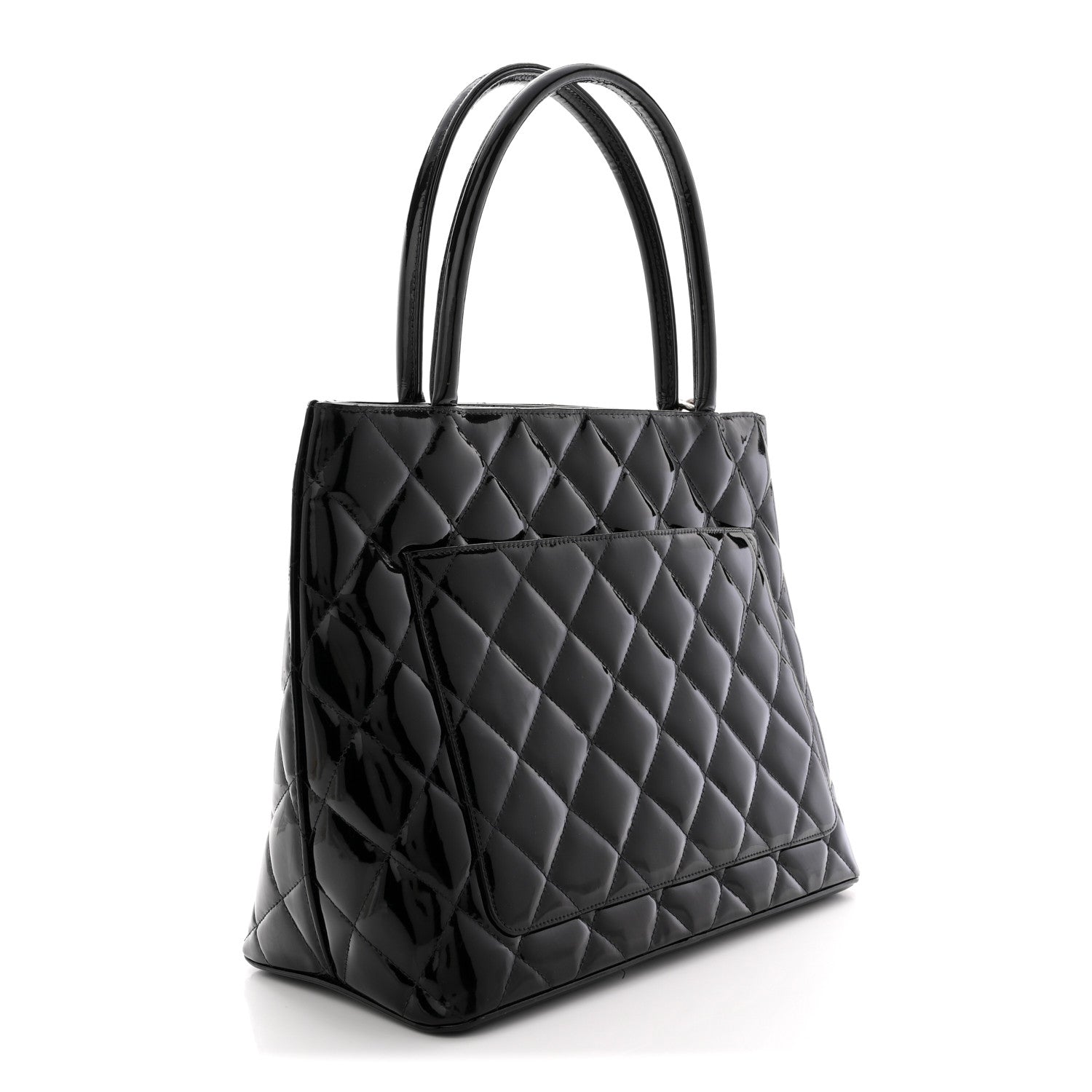 Chanel Patent Medallion Tote Black 3 of 13