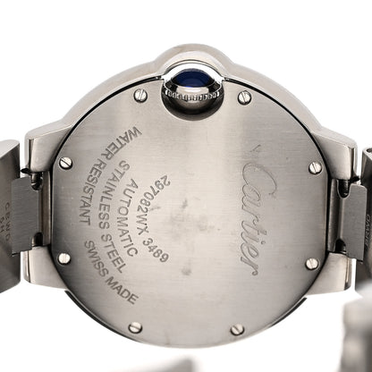 Cartier Stainless Steel 33mm Ballon Bleu De Cartier Automatic Watch 4 of 5