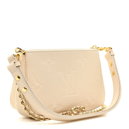 Louis Vuitton Empreinte Monogram Giant Multi Pochette Accessories Cream 3 of 13
