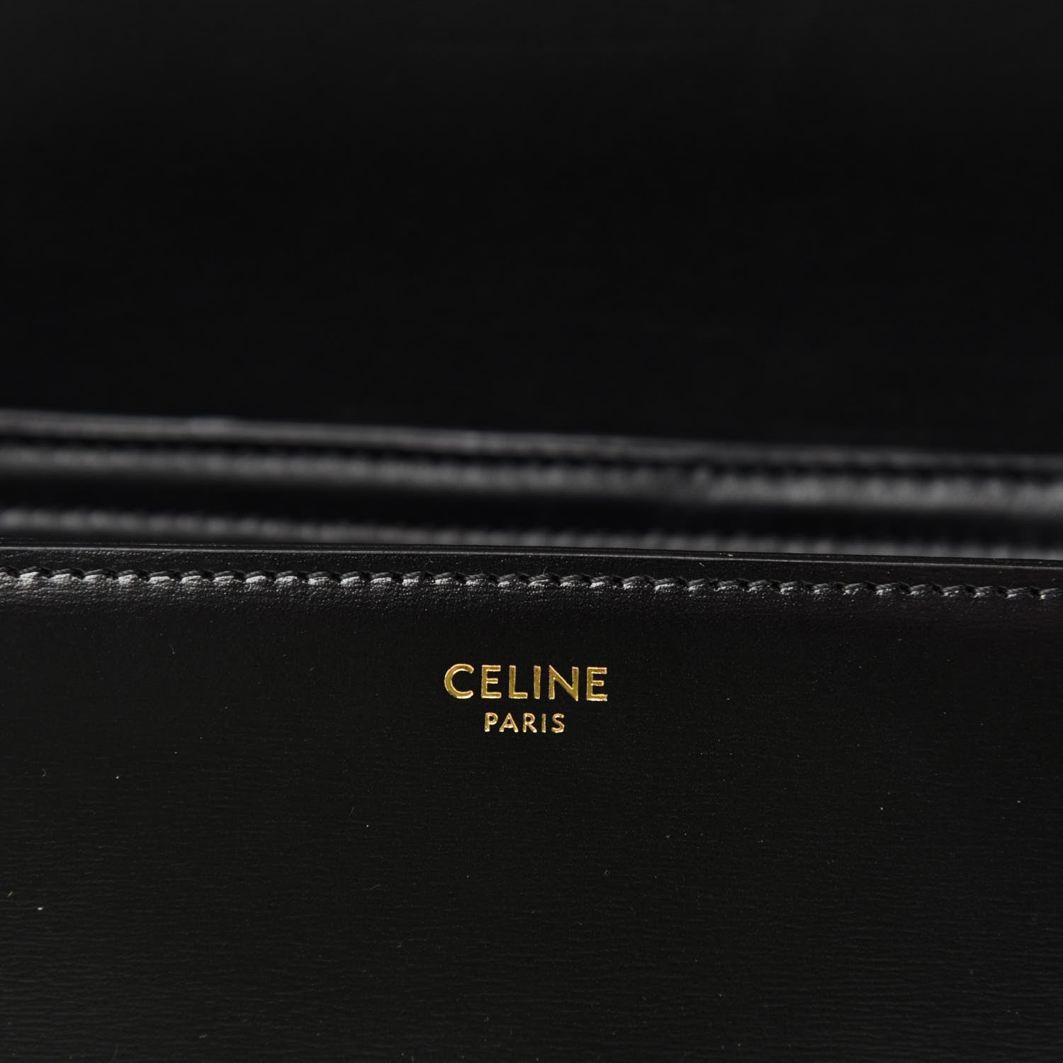 Celine Shiny Calfskin Small Triomphe Black 8 of 12