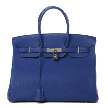 Hermes Togo Birkin 35 Bleu Electrique 1 of 12