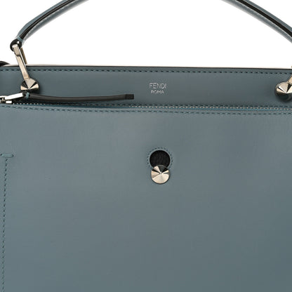Fendi Vitello Baltico Dolce DotCom Satchel Blue 9 of 16