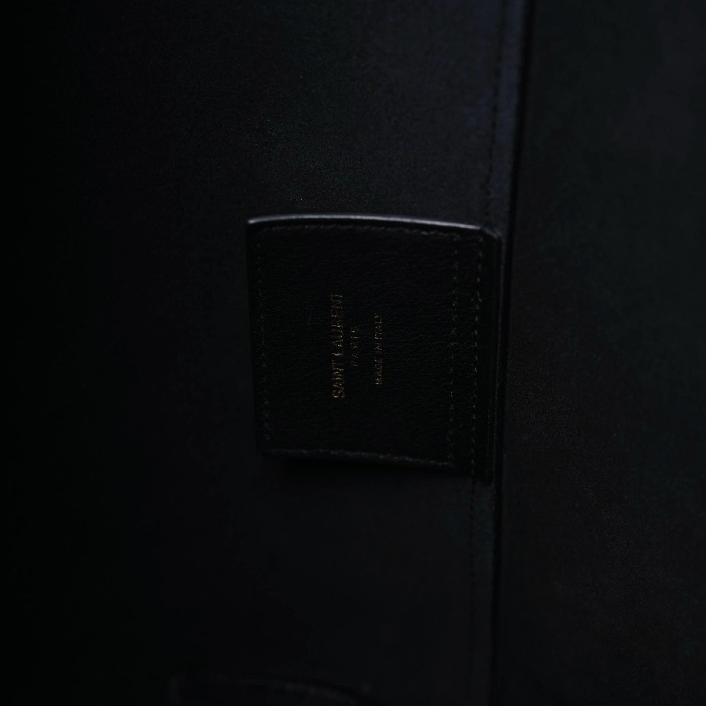 Calfskin Large Shopping Tote Black