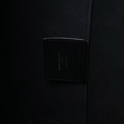 Saint Laurent Calfskin Large Shopping Tote Black 7 of 15