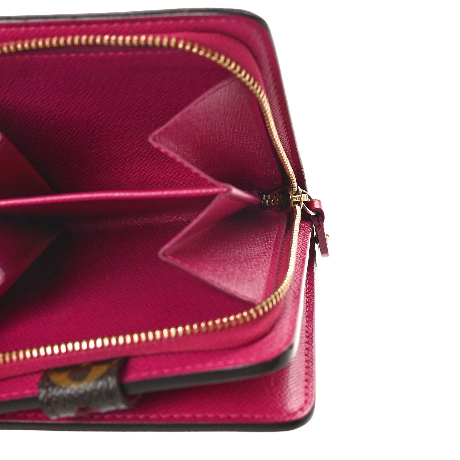 Louis Vuitton Monogram Perforated Compact Zipped Wallet Fuchsia 5 of 9