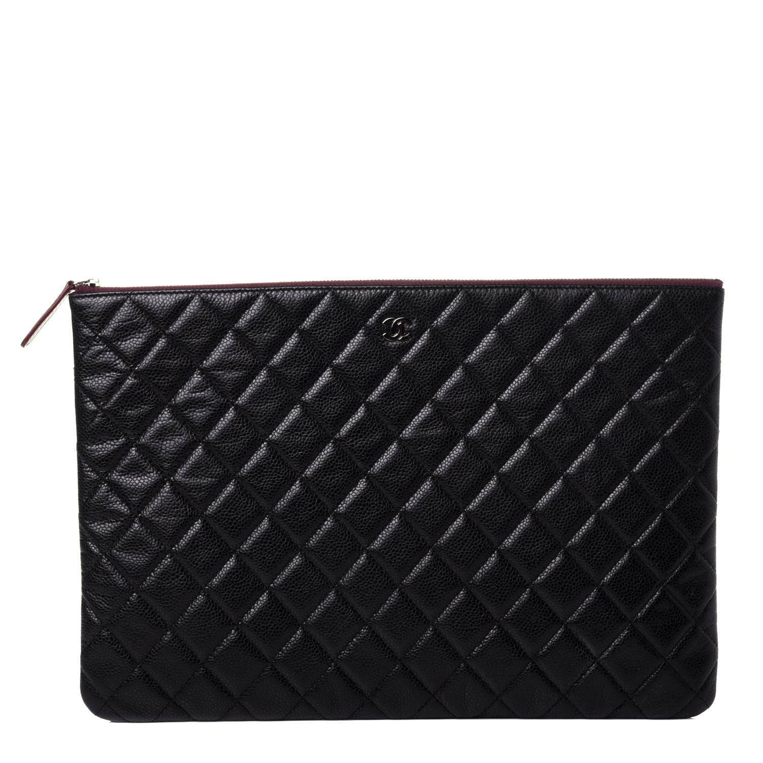 Chanel Caviar Quilted Large Cosmetic Case Black 1 of 11