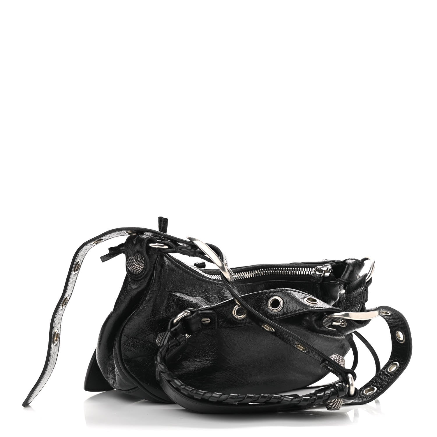 Balenciaga Agneau Arena Le Cagole Shoulder Bag XS Black 3 of 10