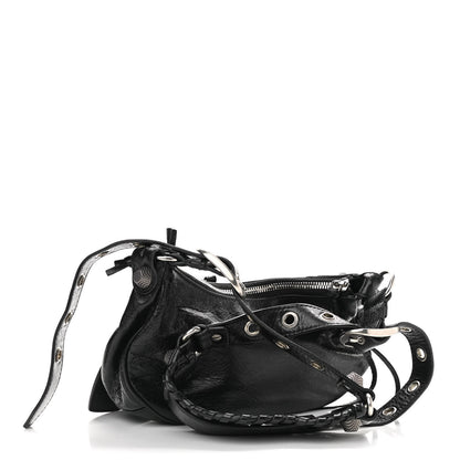 Balenciaga Agneau Arena Le Cagole Shoulder Bag XS Black 3 of 10