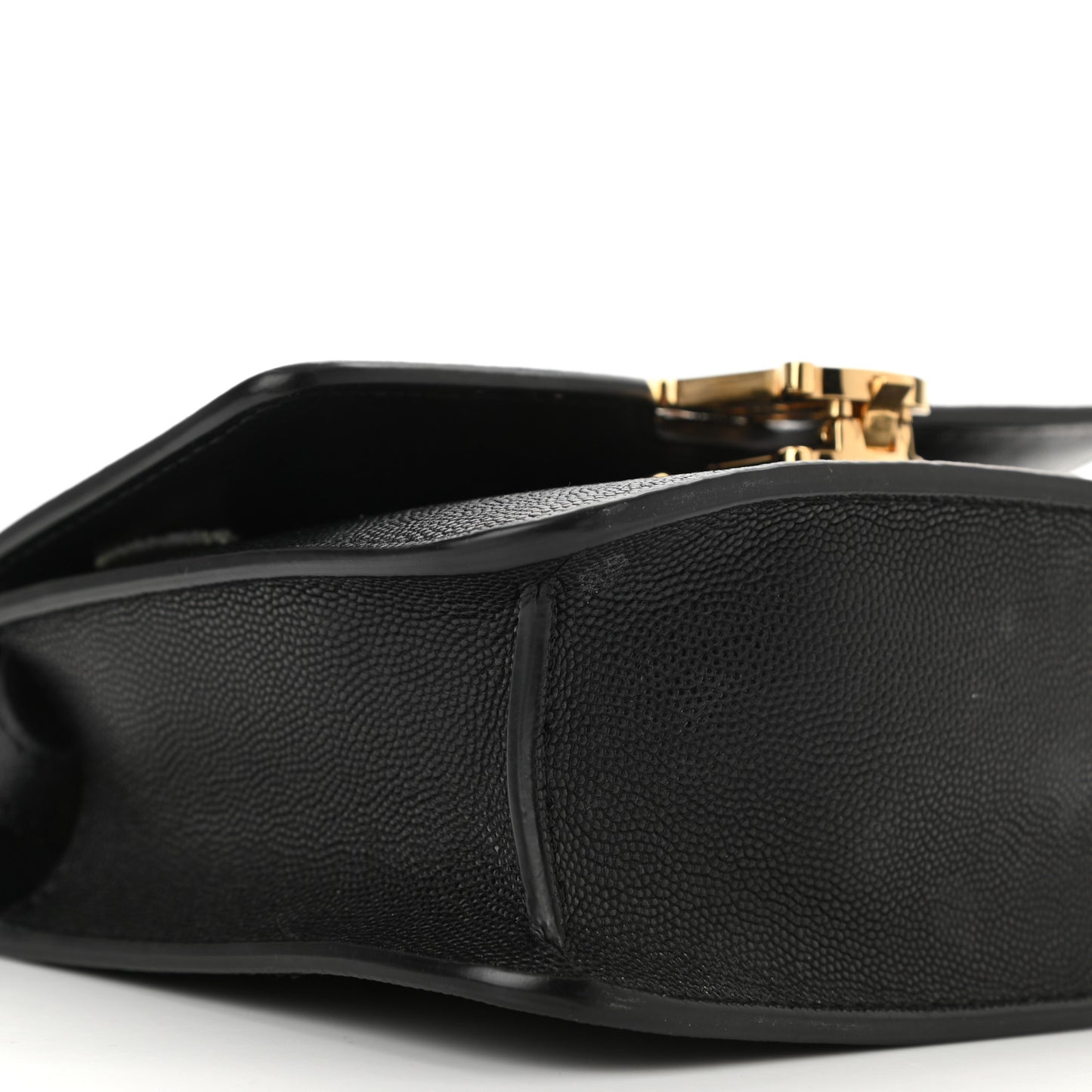 Grained Calfskin Mini TB Bag Black