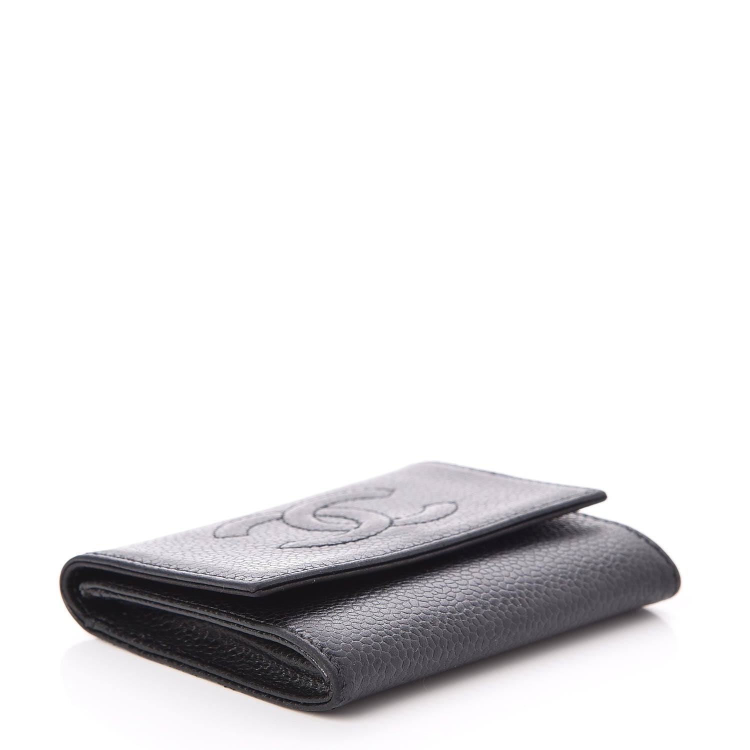 Chanel Caviar Timeless CC Flap Card Holder Black 4 of 8