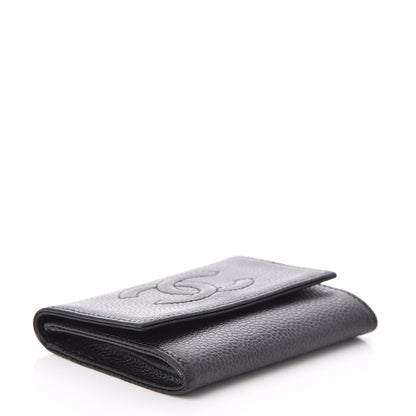 Chanel Caviar Timeless CC Flap Card Holder Black 4 of 8