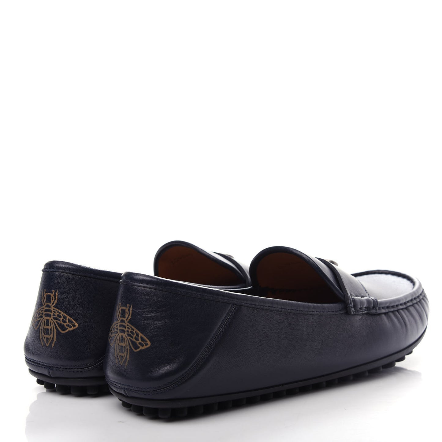 Nappa Mens GG Driver Loafers 7 Blue