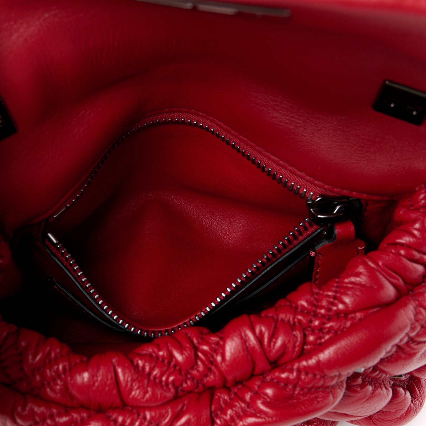 Nappa Small Spikeme Shoulder Bag Rosso Valentino