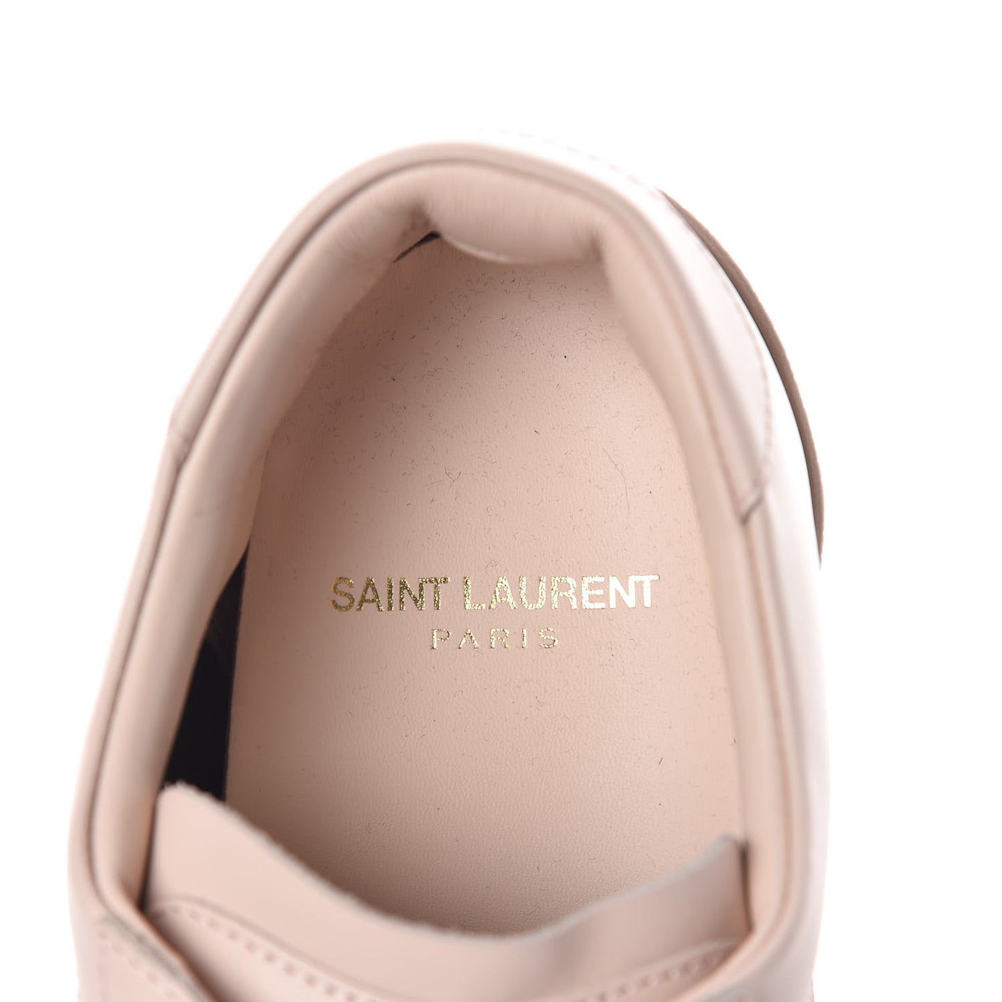 Calfskin Womens Signature Court SL/06 Sneakers 36.5 Light Pink