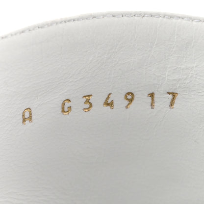 Chanel Calfskin Crocodile Embossed Patent Cap Toe Metiers D'Art Ankle Boots 36 White Black 10 of 12