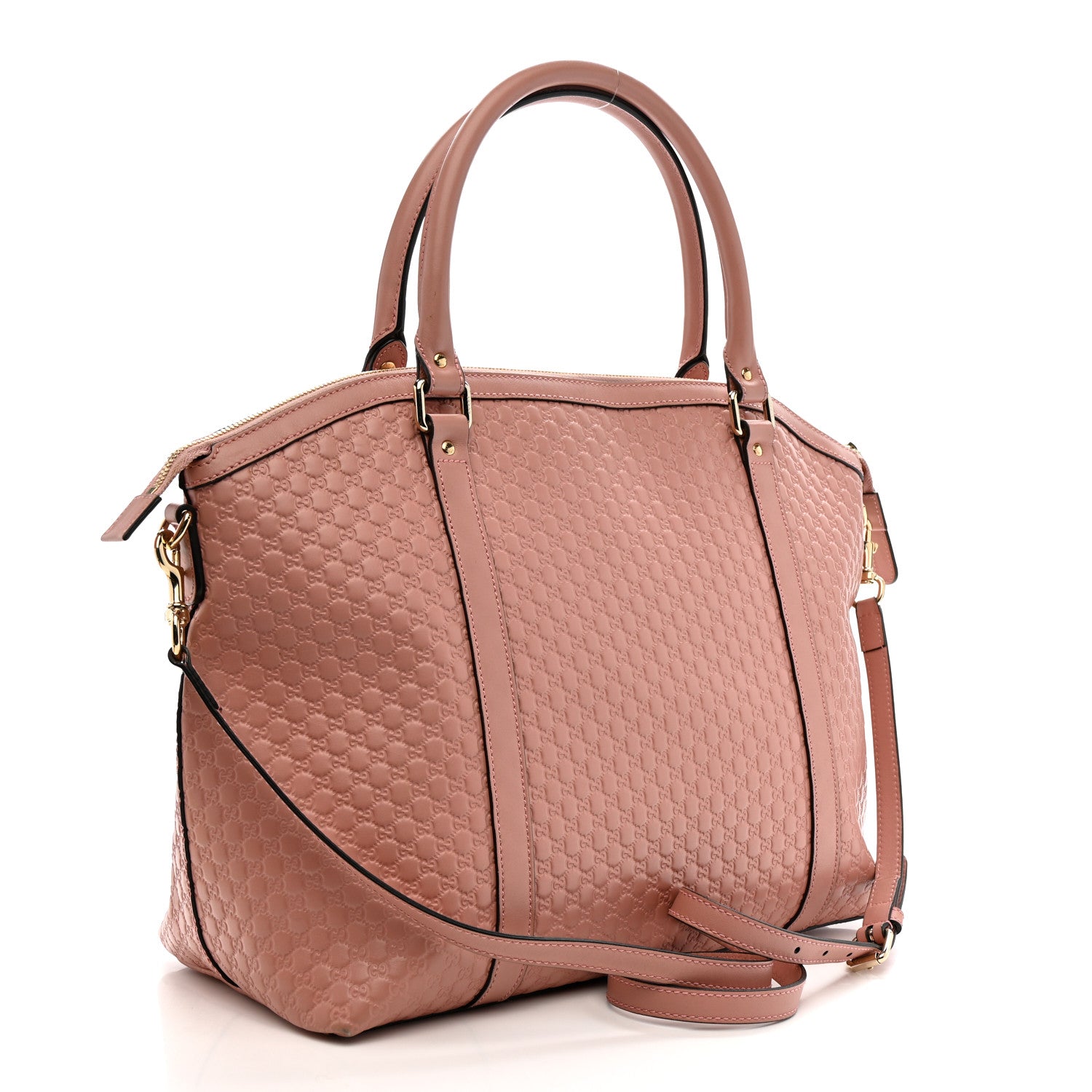 Gucci Soft Microguccissima Large Dome Satchel Soft Pink 3 of 17