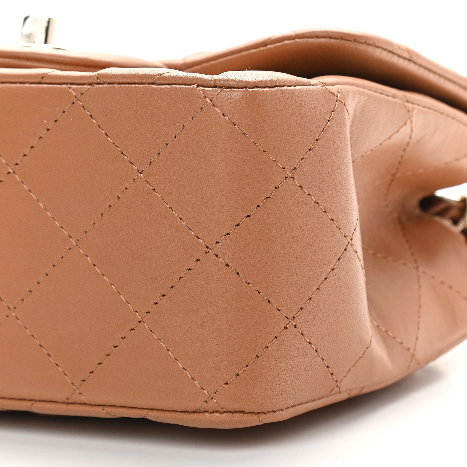 Chanel Lambskin Quilted Mini Square Flap Brown 9 of 9