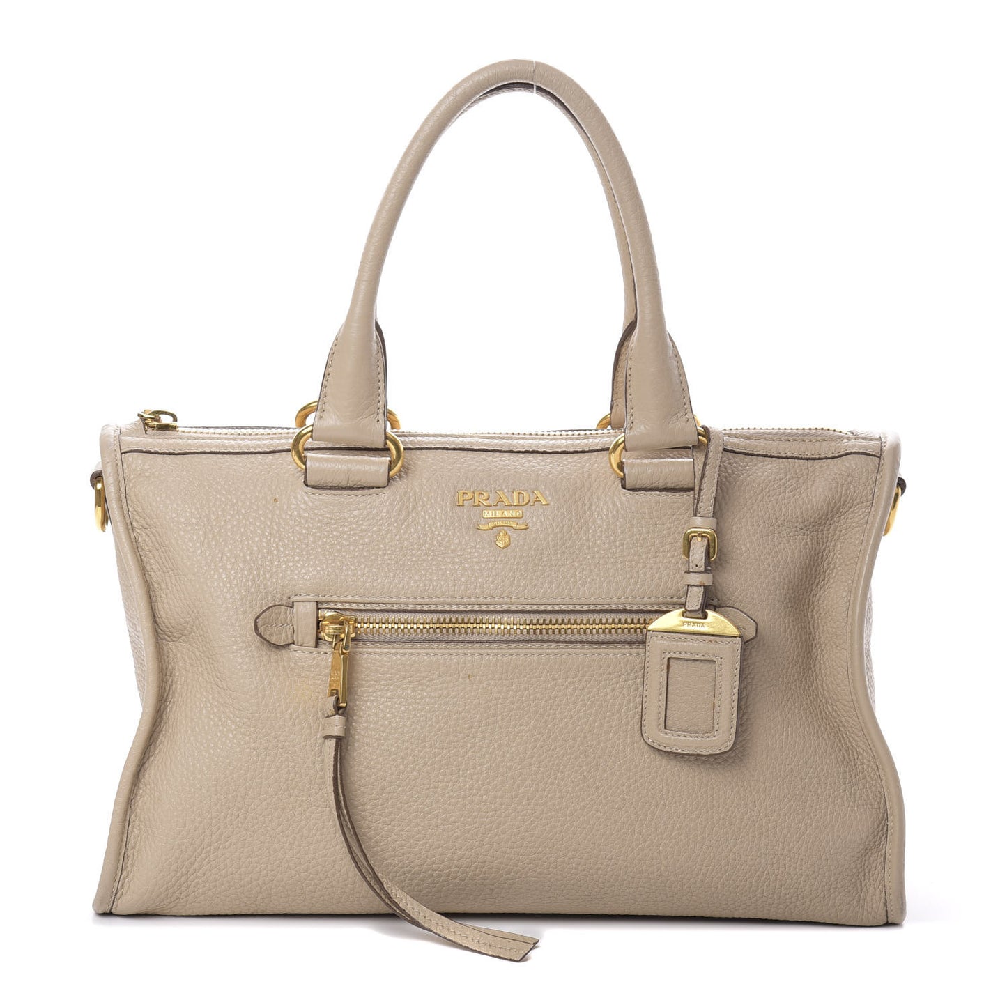 Vitello Daino Shopping Satchel Cammeo
