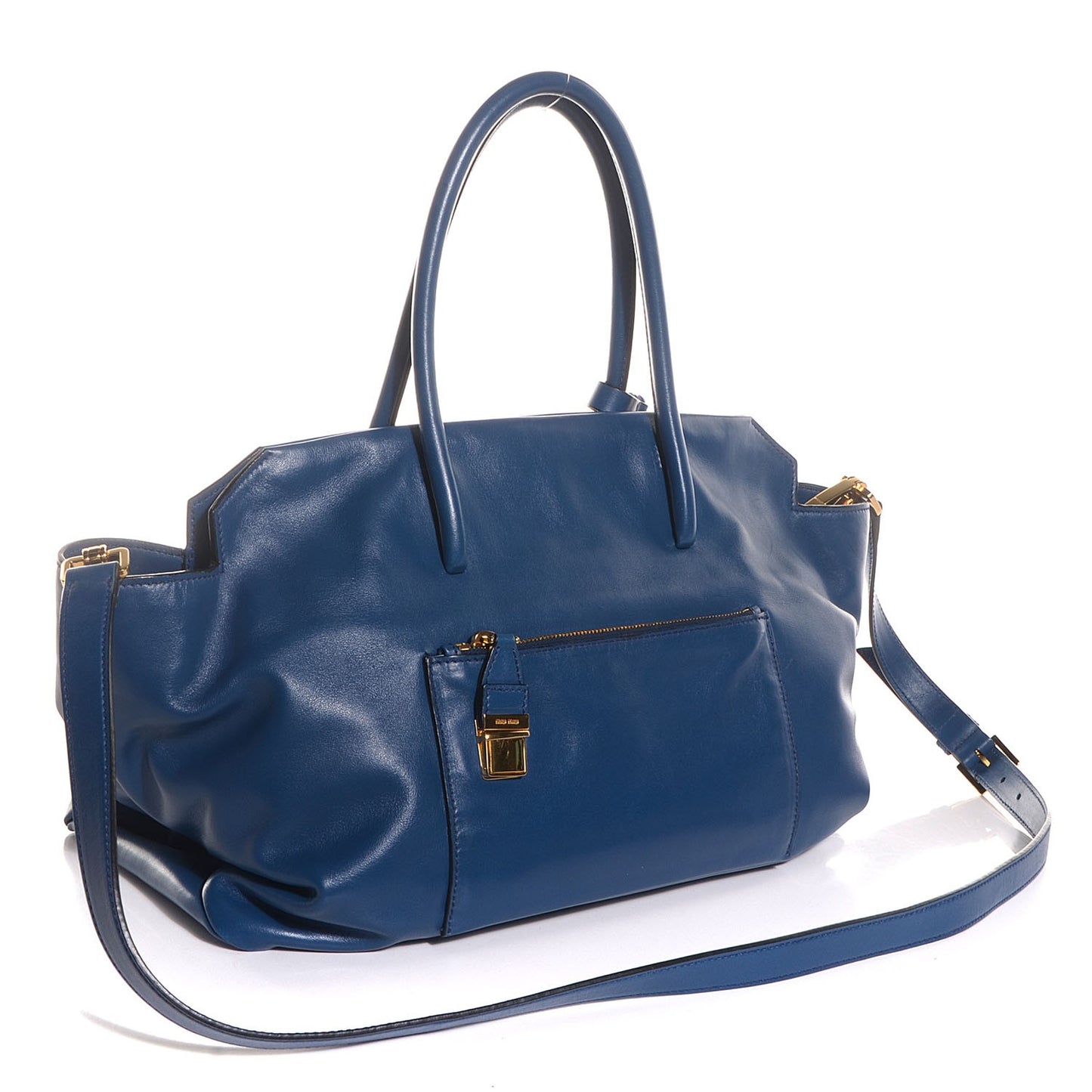 Vitello Soft Tote Cobalto