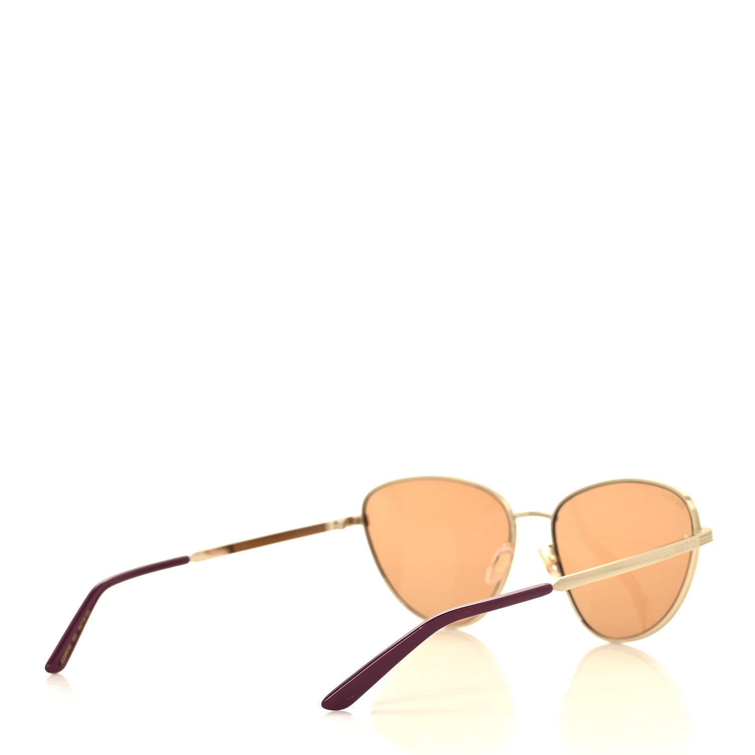 Gucci Cat Eye Logo Sunglasses GG0803S Gold 4 of 8