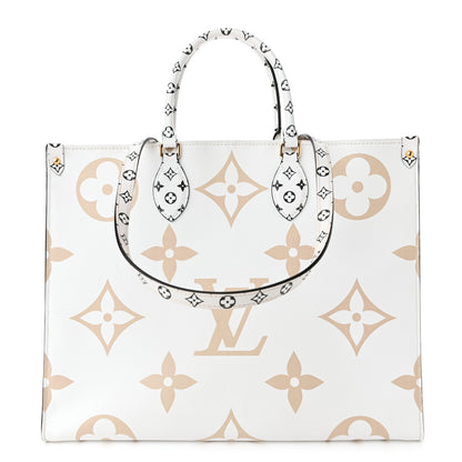 Louis Vuitton Monogram Giant Onthego GM Kaki Beige 1 of 10