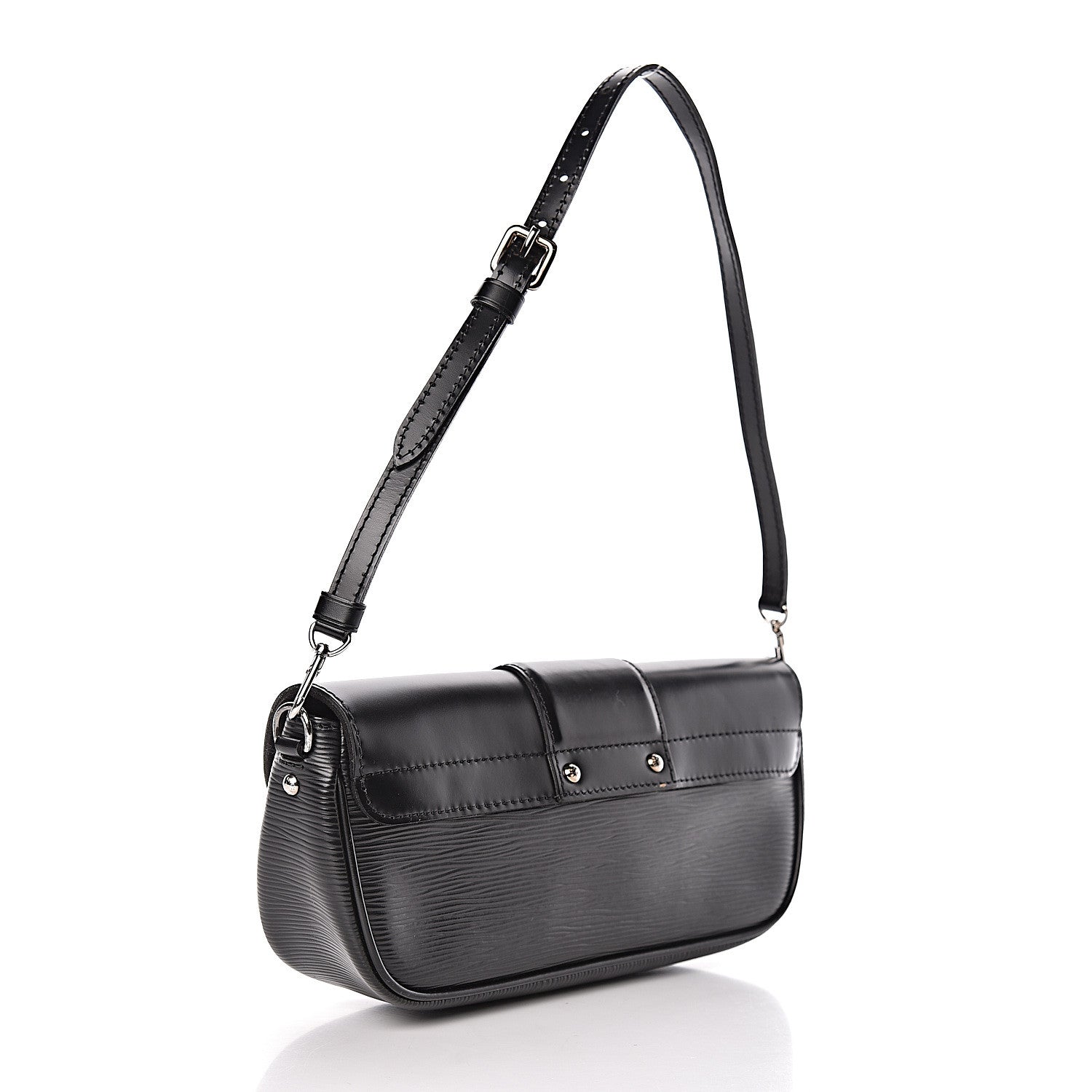 Louis Vuitton Epi Montaigne Clutch Black 3 of 10