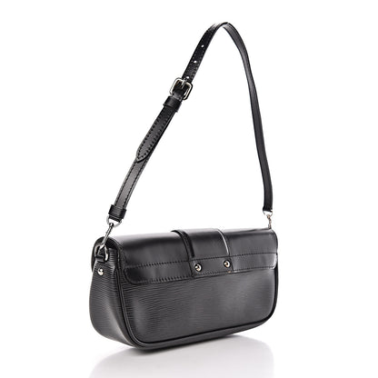 Louis Vuitton Epi Montaigne Clutch Black 3 of 10