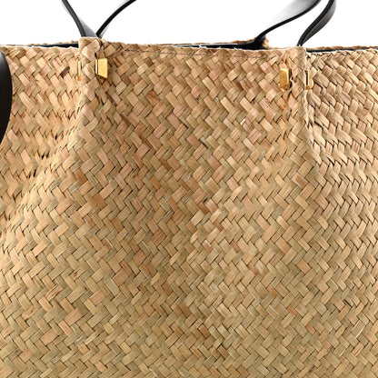 Valentino Garavani Raffia Medium Vlogo Escape Shopper Natural Black Rouge Natural Black Rouge 8 of 10