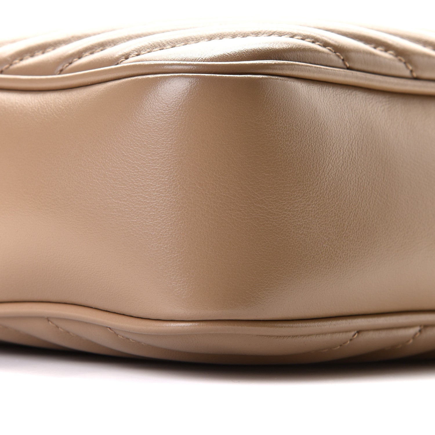 Saint Laurent Calfskin Matelasse Monogram Lou Camera Bag Dark Beige 8 of 9