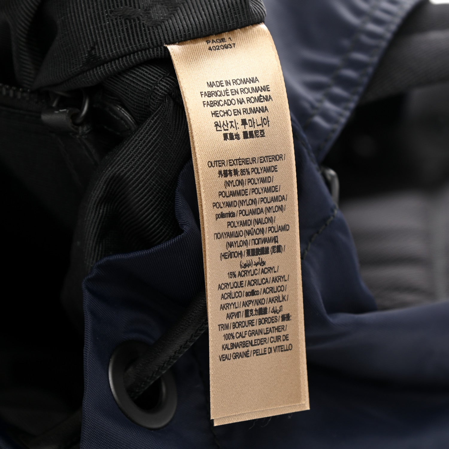 Burberry Nylon Medium Rucksack Backpack Ink Blue 8 of 11