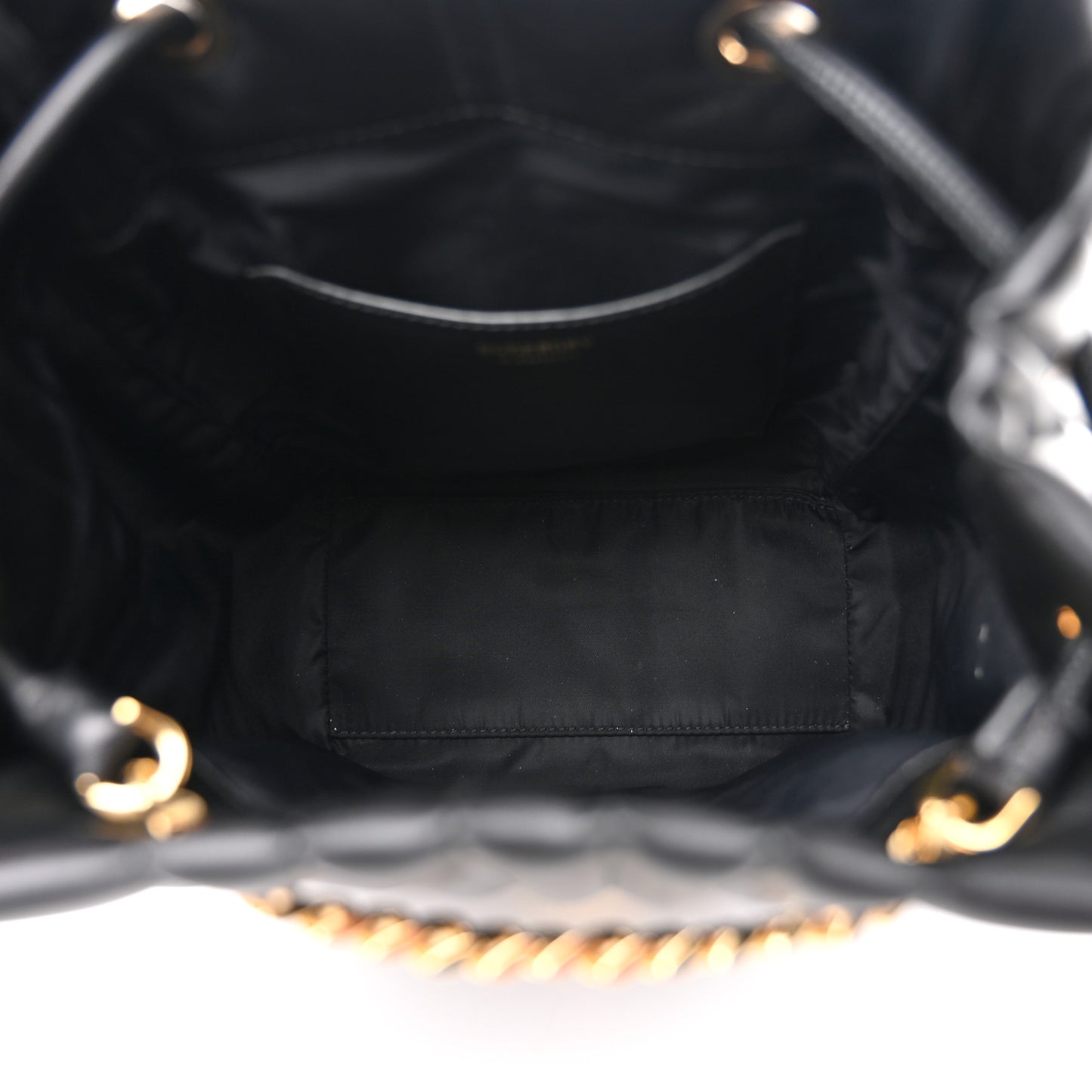 Lambskin Quilted Medium Lola Backpack Black