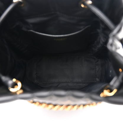 Burberry Lambskin Quilted Medium Lola Backpack Black 5 of 9