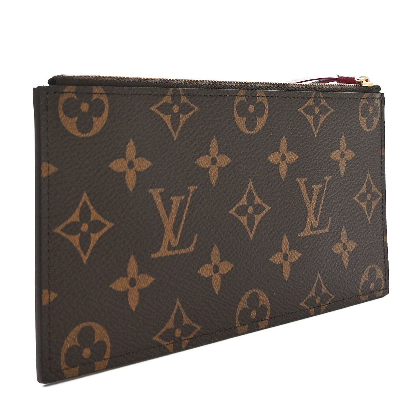 Monogram Felicie Chain Wallet Zippered Insert Fuchsia