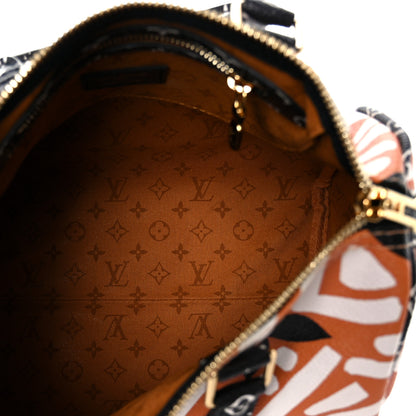 Louis Vuitton Monogram Giant Crafty Speedy Bandouliere 25 Creme Caramel 5 of 11