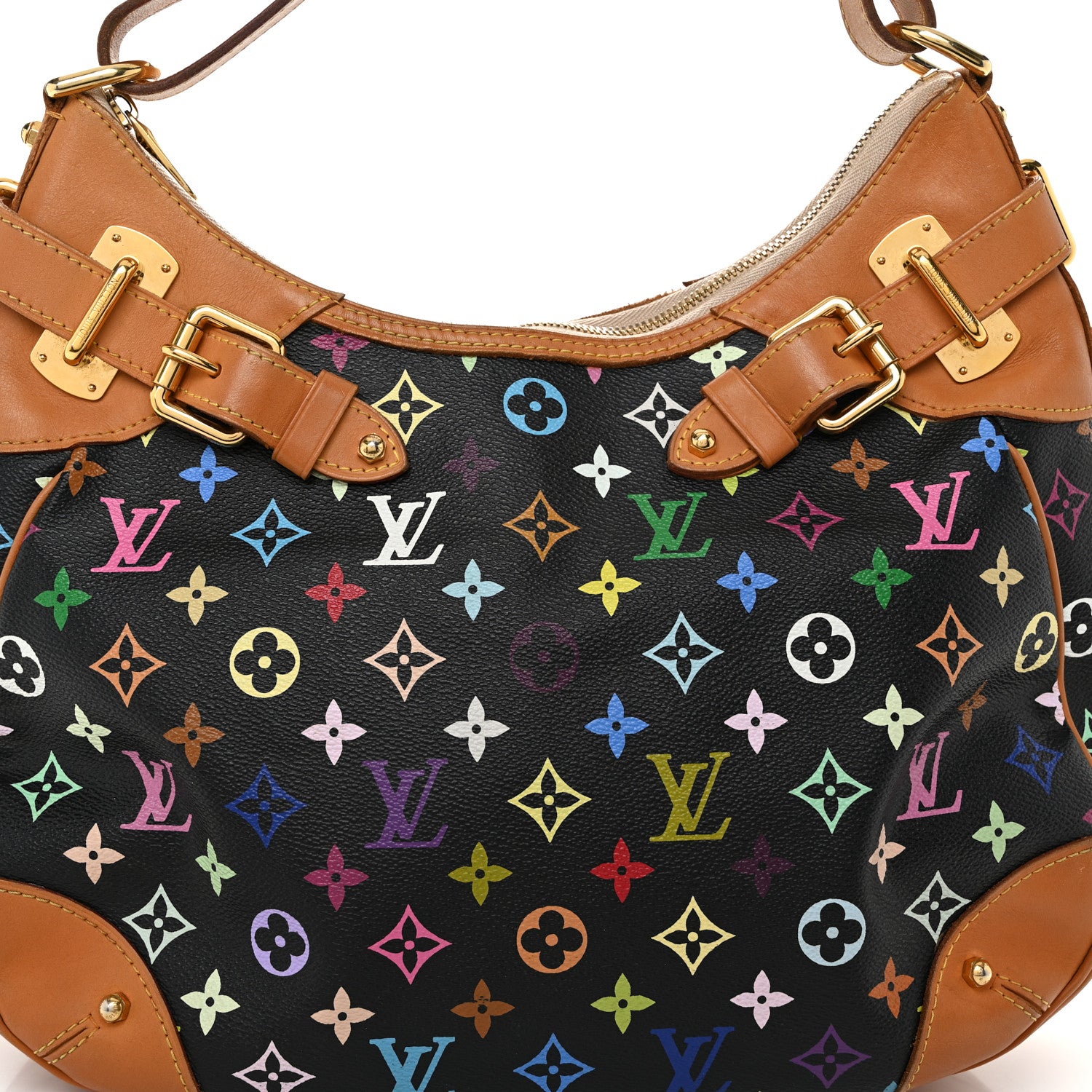Louis Vuitton Monogram Multicolor Greta Black 7 of 9