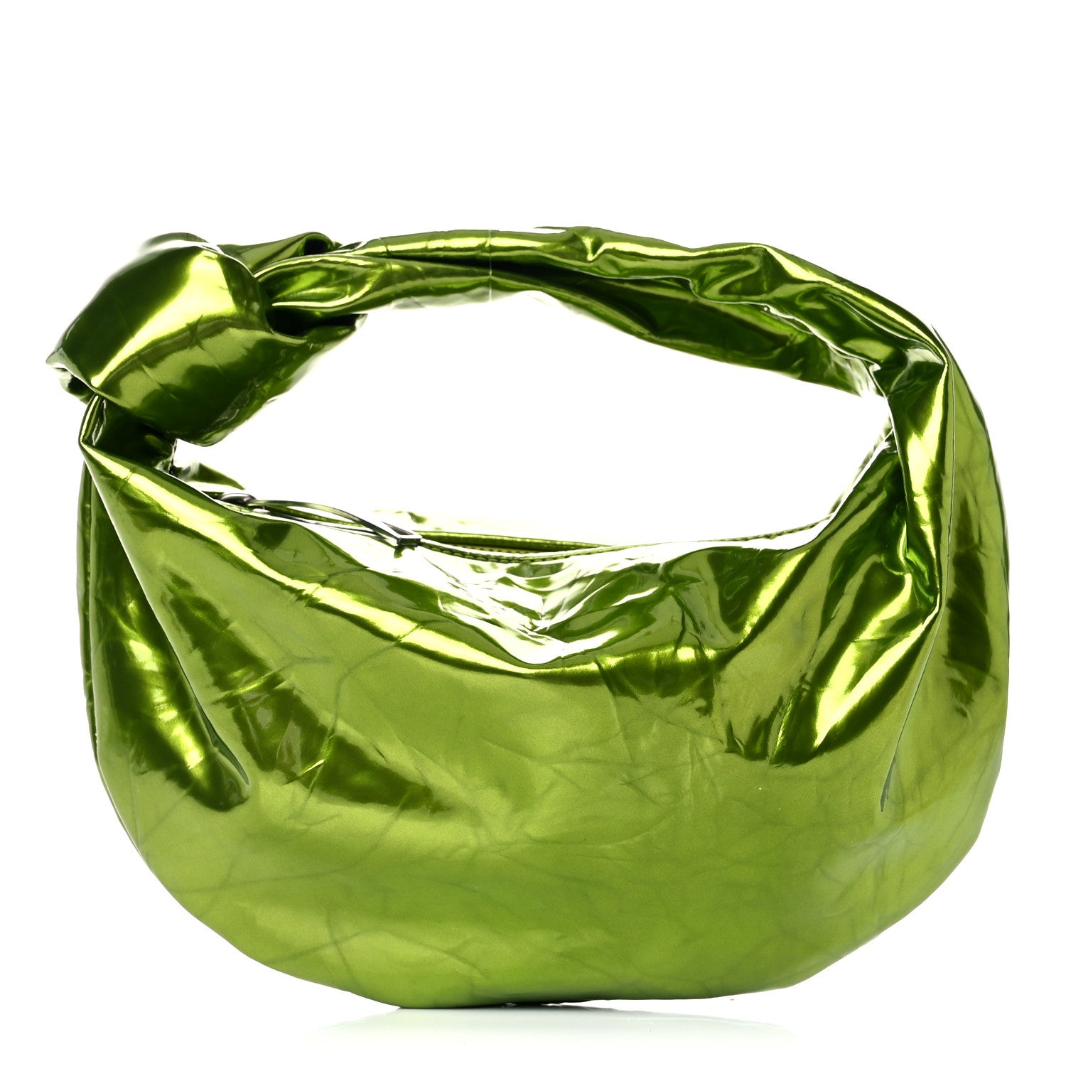 Bottega Veneta Metallic Crushed Calfskin Mini Jodie Chlorophyll 1 of 9