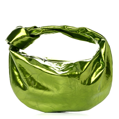 Bottega Veneta Metallic Crushed Calfskin Mini Jodie Chlorophyll 1 of 9