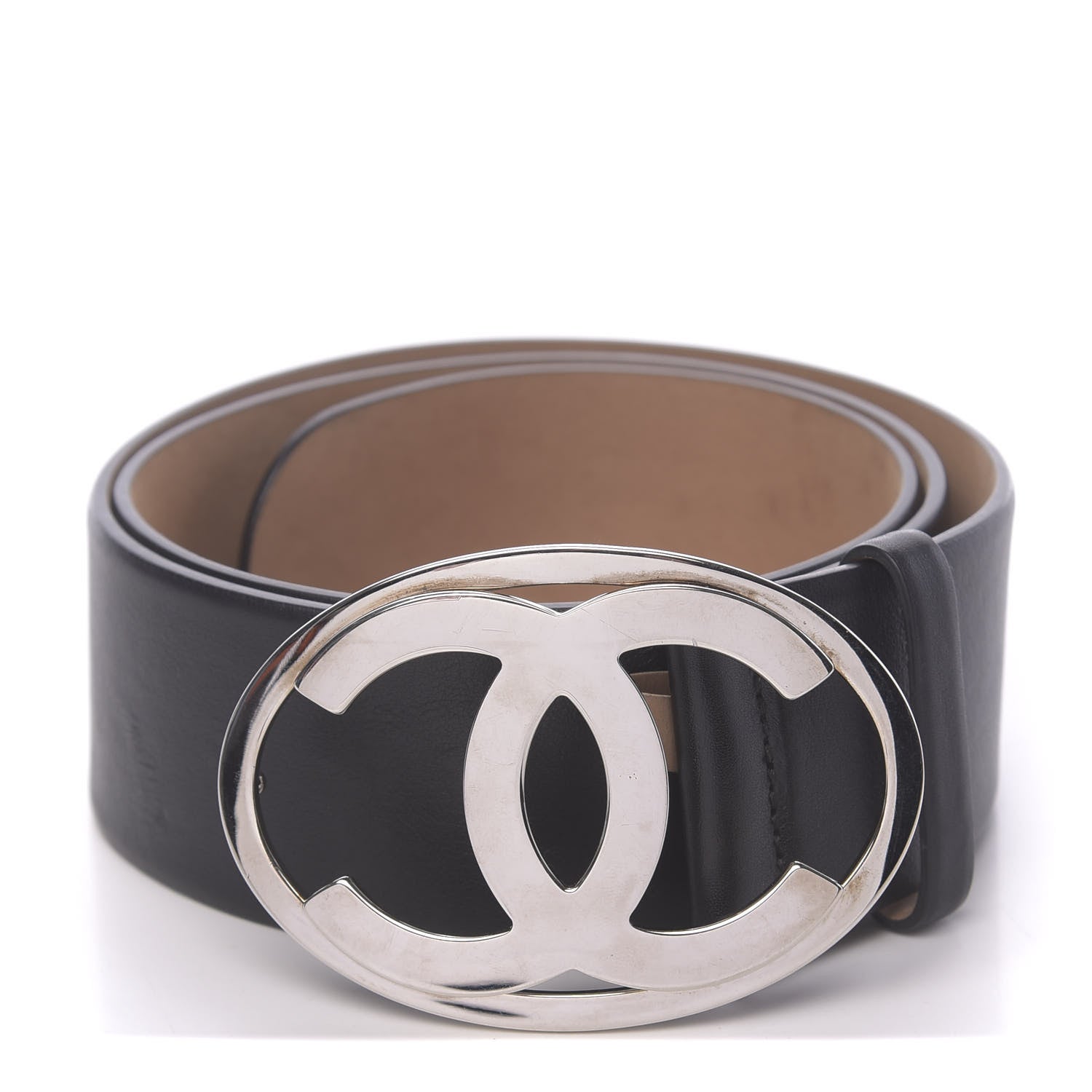 Chanel Calfskin CC Belt 85 34 Black 1 of 7